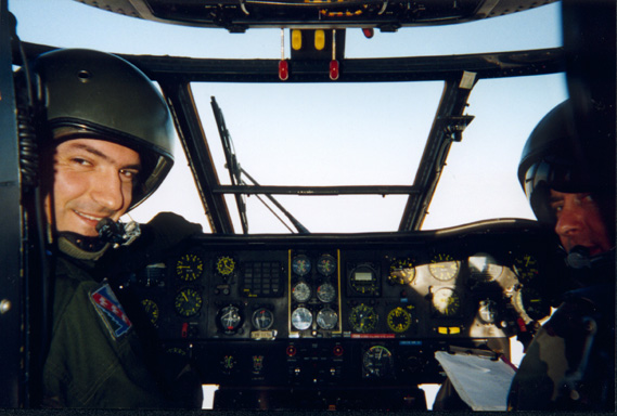 Jean-Marc Inebria dans un cockpit